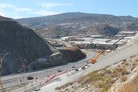 Granada: Estabilizan otra ladera de la A-7 para evitar más derrumbes